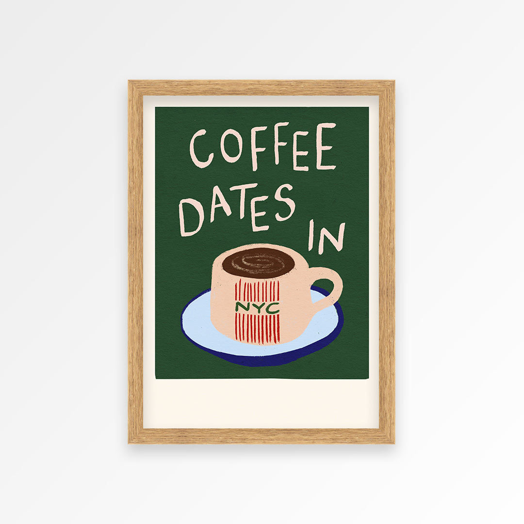 Coffee Dates in New York Print