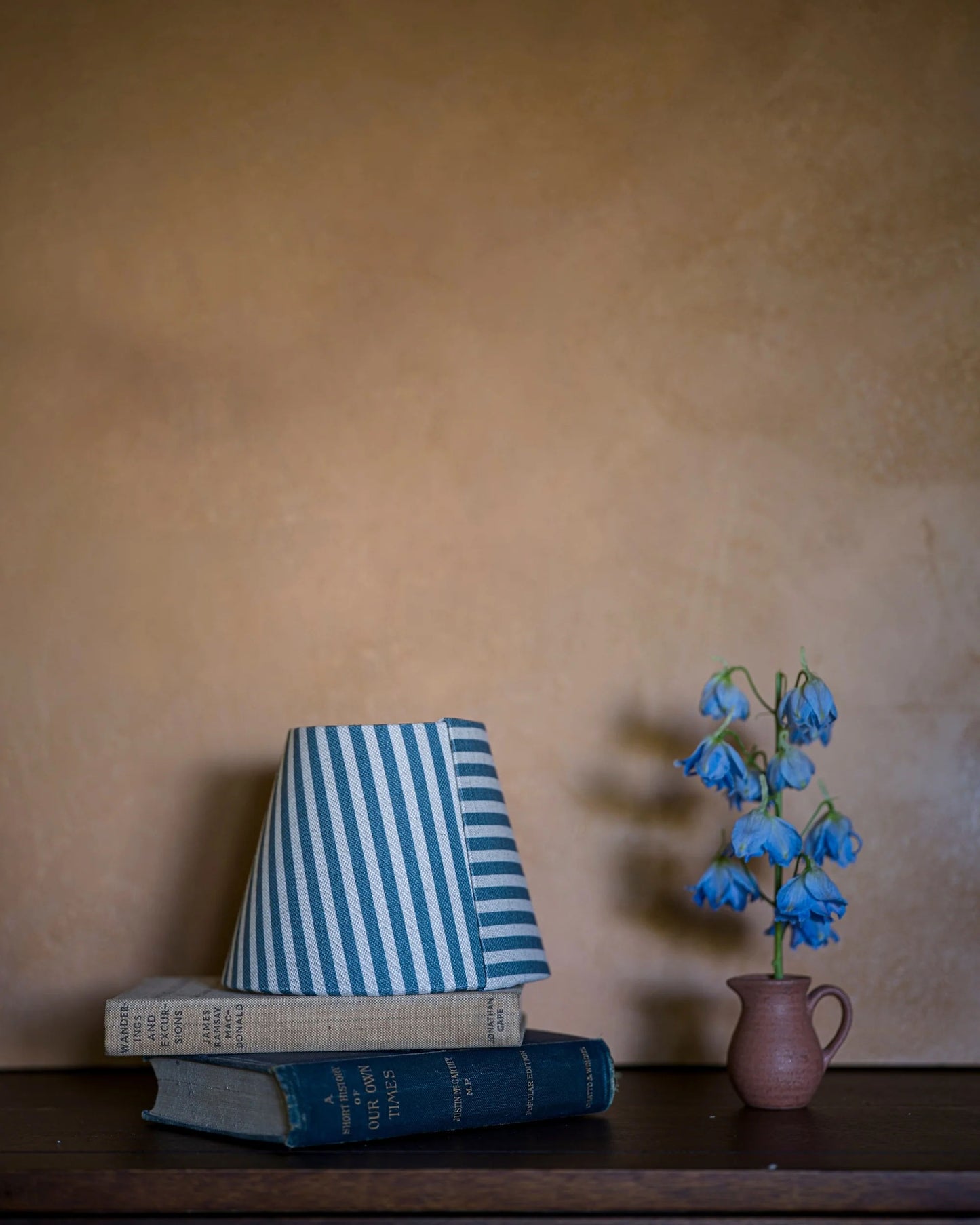 The Linen Card Lampshade In Delphinium