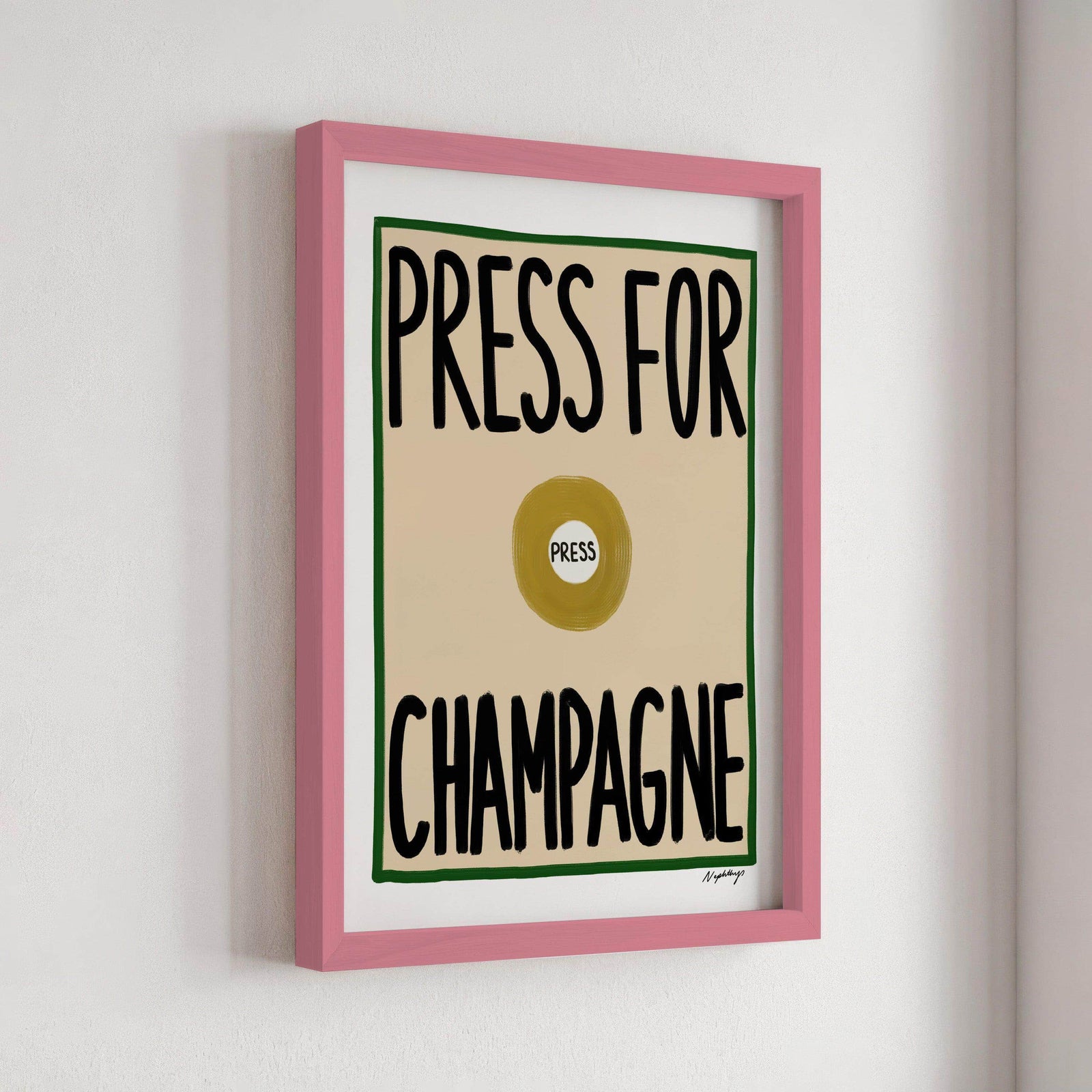 Press for Champagne Print