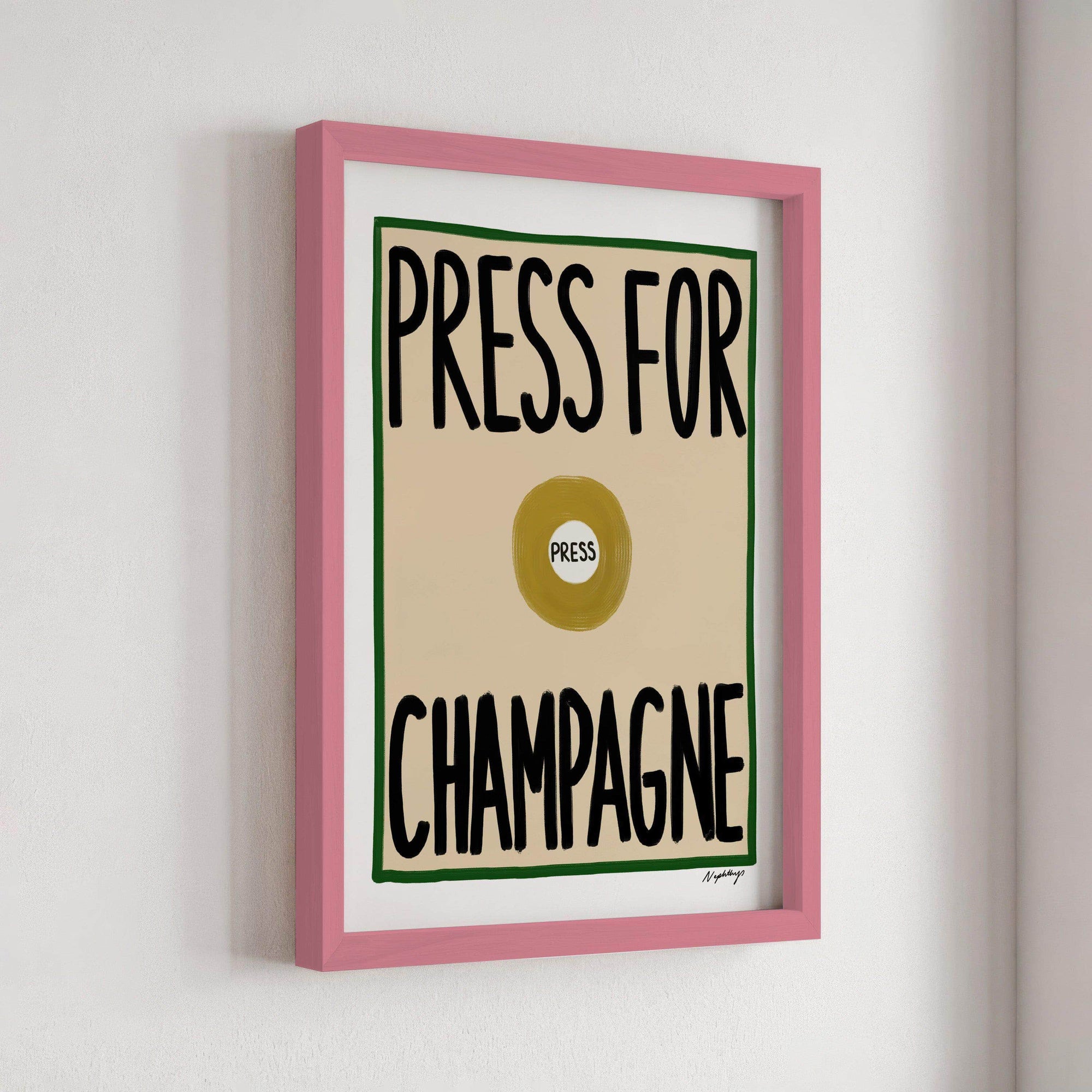 Press for Champagne Print
