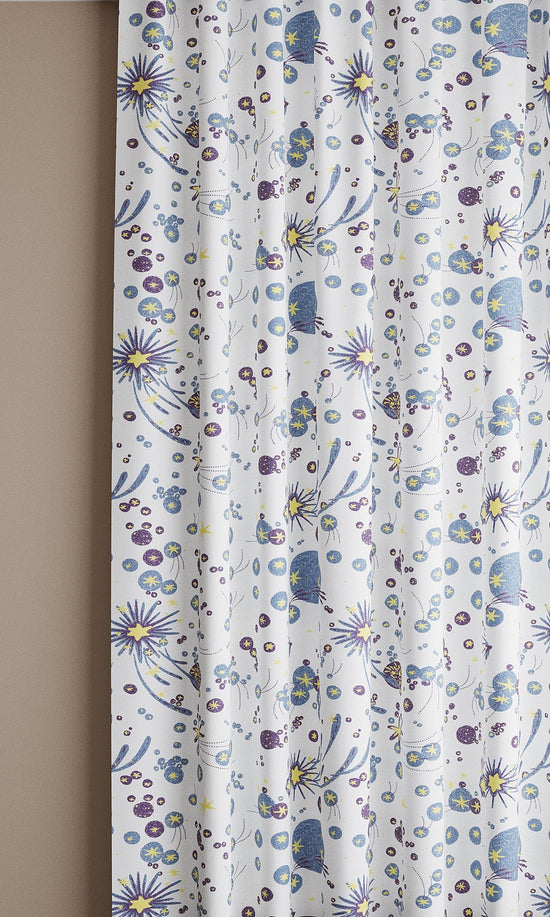 Solaris Linen Cotton Fabric Denim Blue