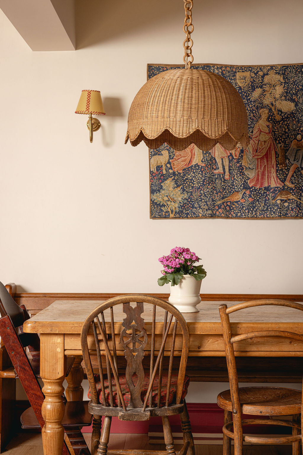Etta Rattan Pendant Shade, Large Oak