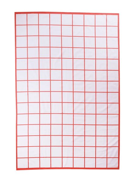 Marzipan Check Berry & Rose Tablecloth