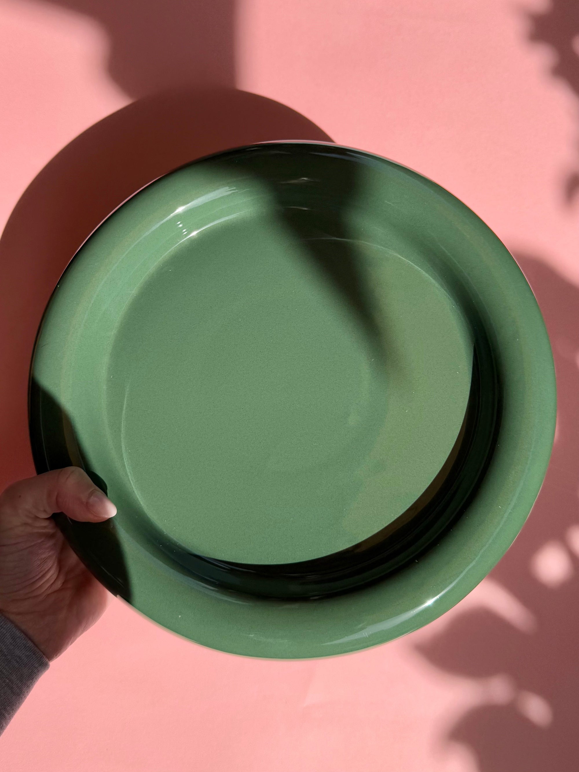 Tostadita Plate Big - Dark Green