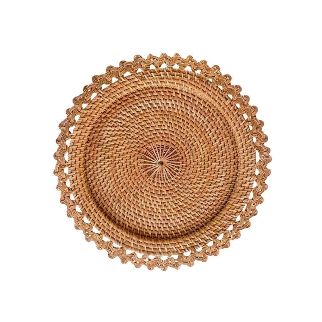 Natural Rattan Charger Plate - Sweet Knot