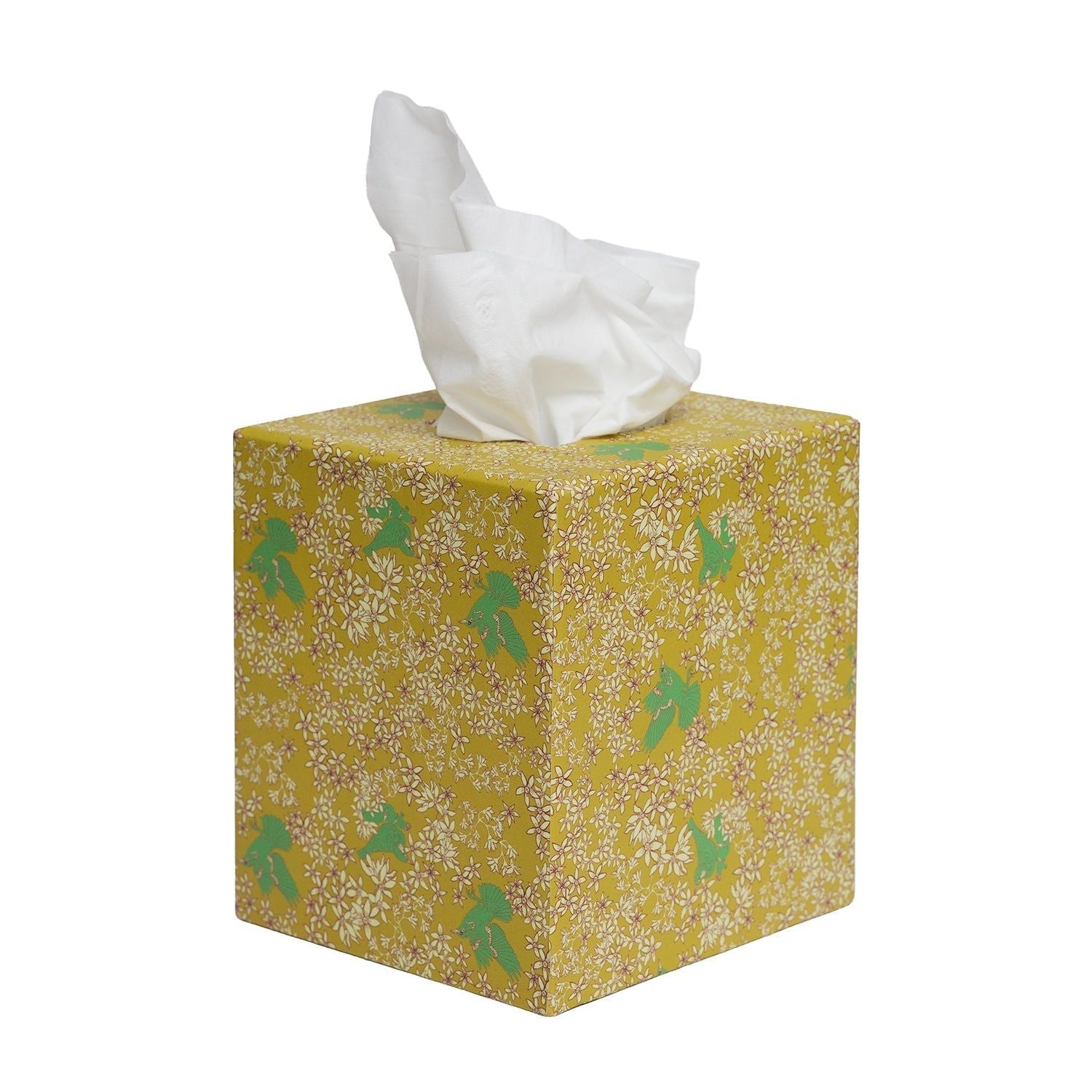 Corali Lemon Deeps Tissue Box Cover