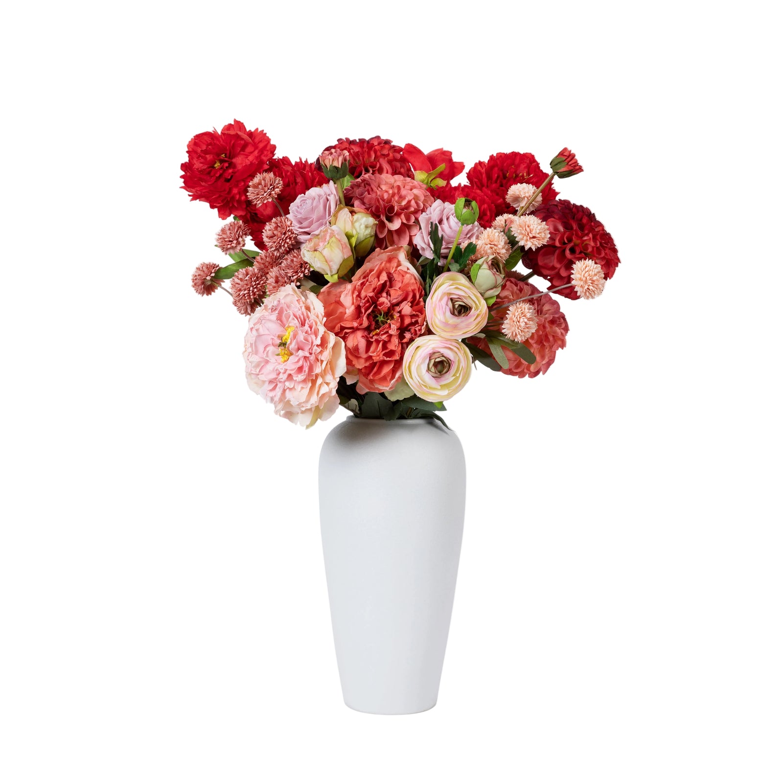 Forever - Faux Flower Arrangement - Reds & Pinks