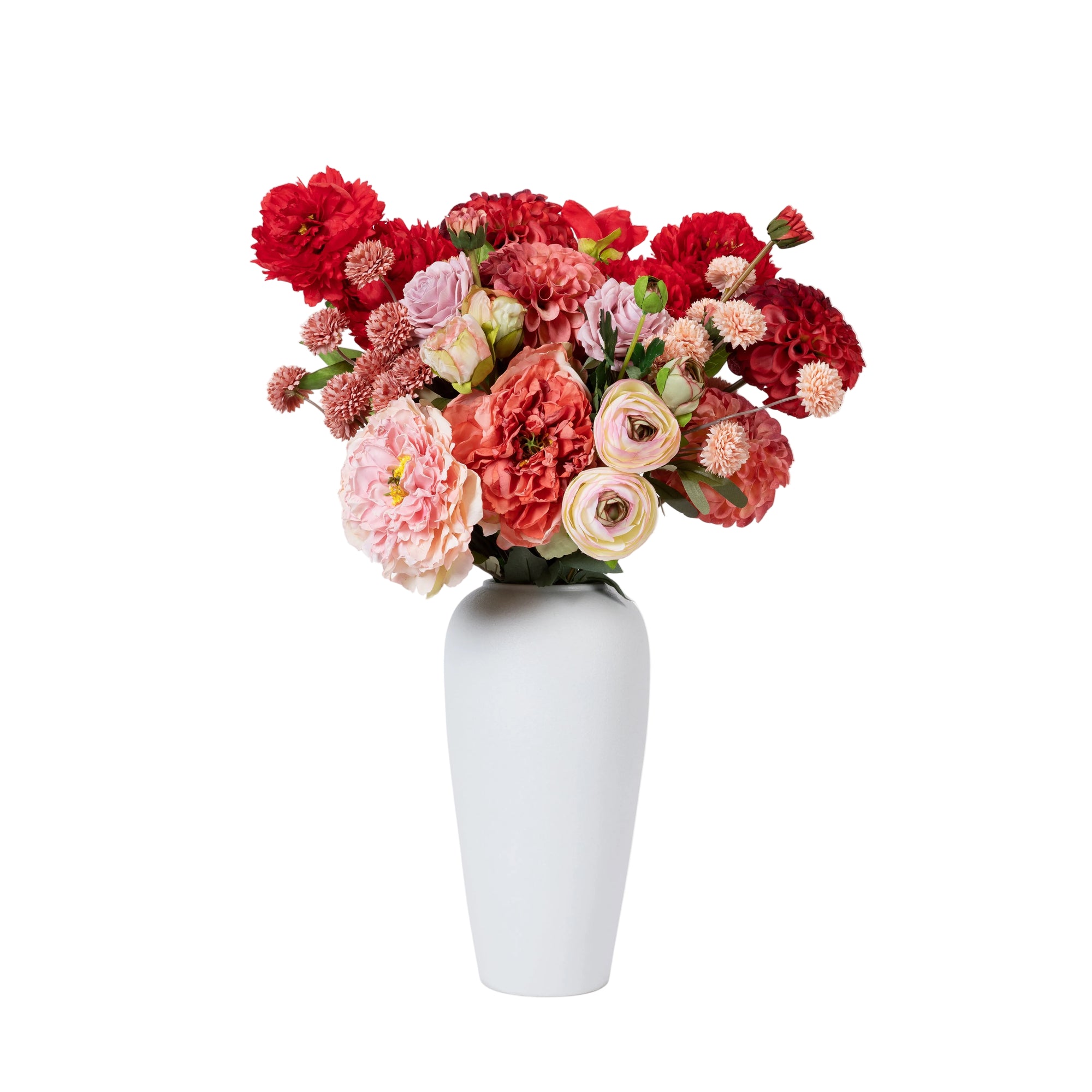 Forever - Faux Flower Arrangement - Reds & Pinks