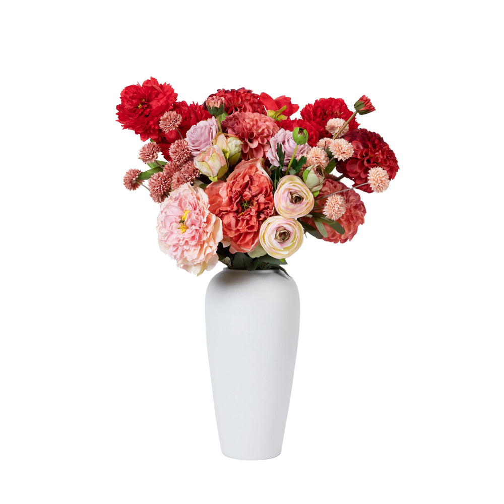 Forever - Faux Flower Arrangement - Reds & Pinks