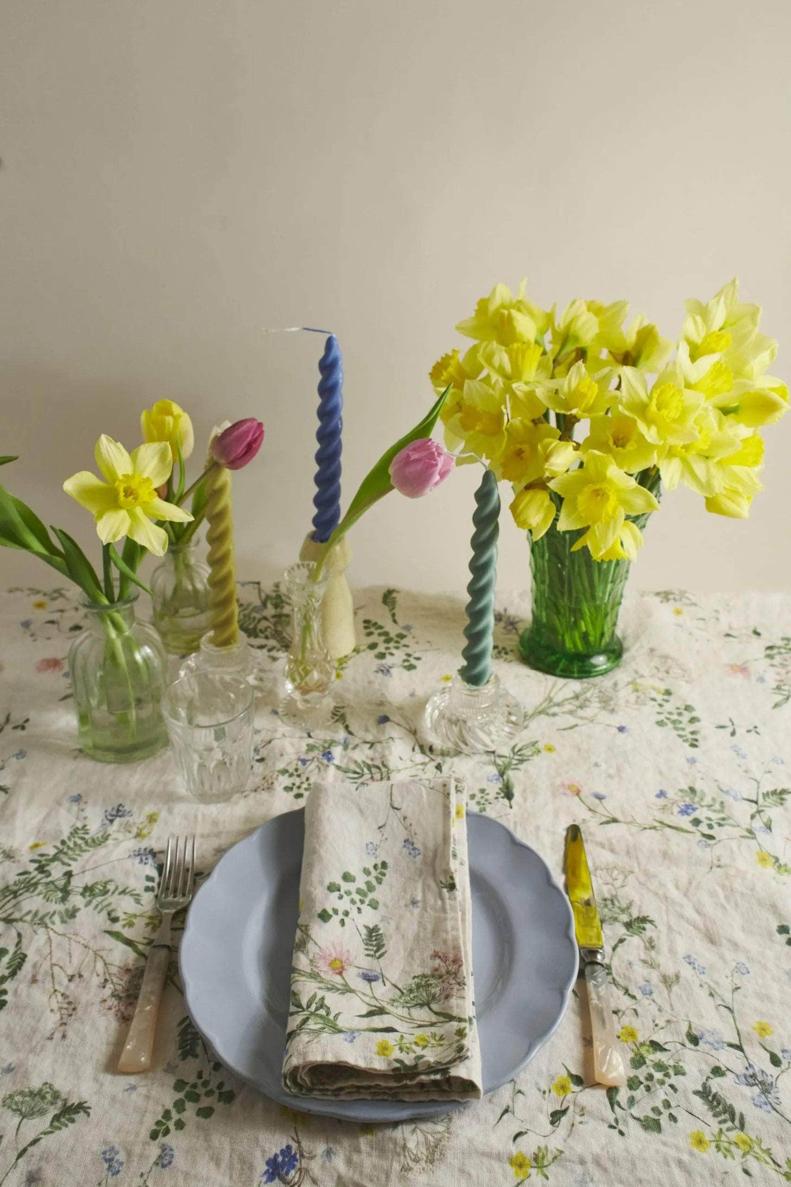 Spring Posy Linen Tablecloth