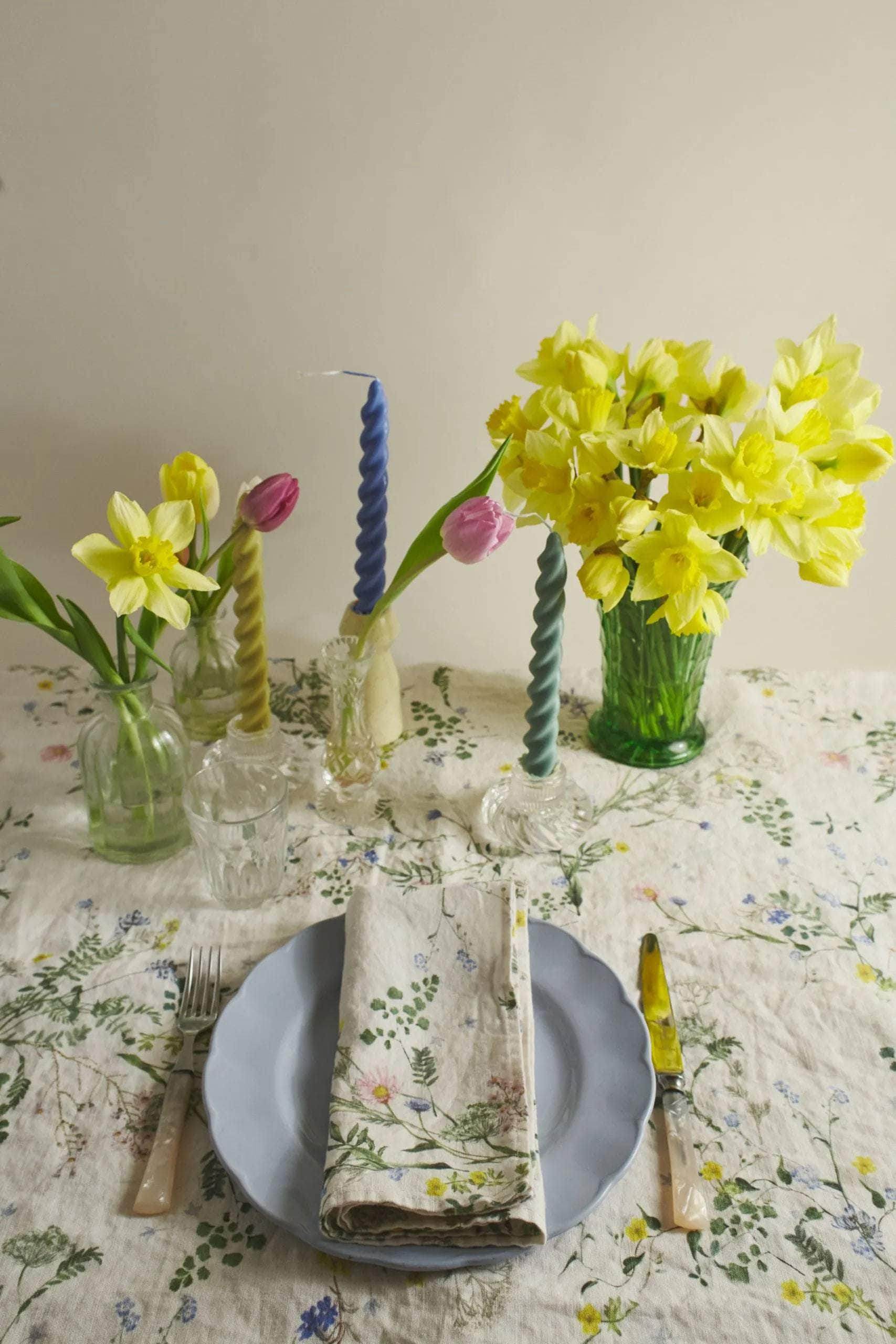 Spring Posy Linen Tablecloth