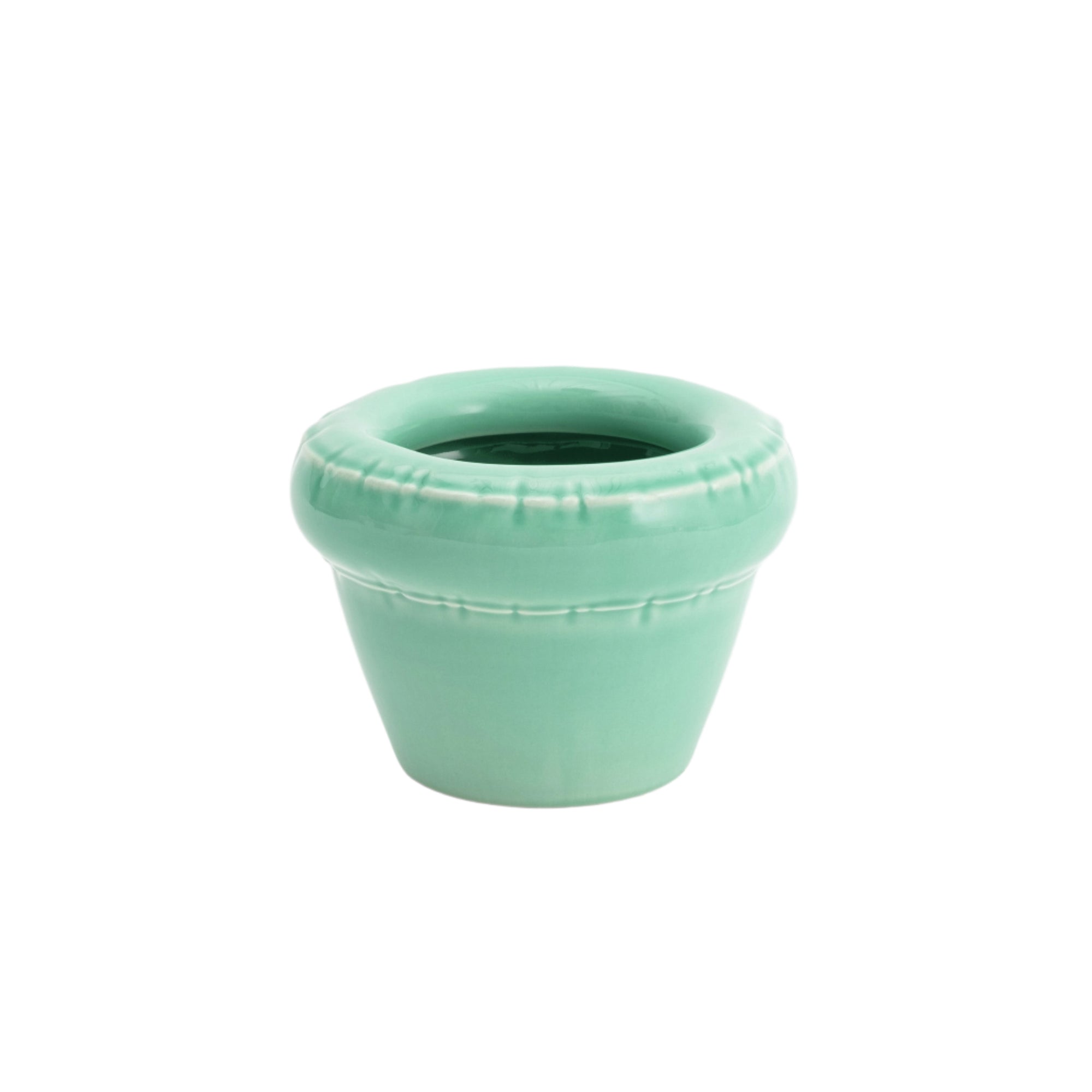 Small Planter 'LOUIS' Seafoam Gloss
