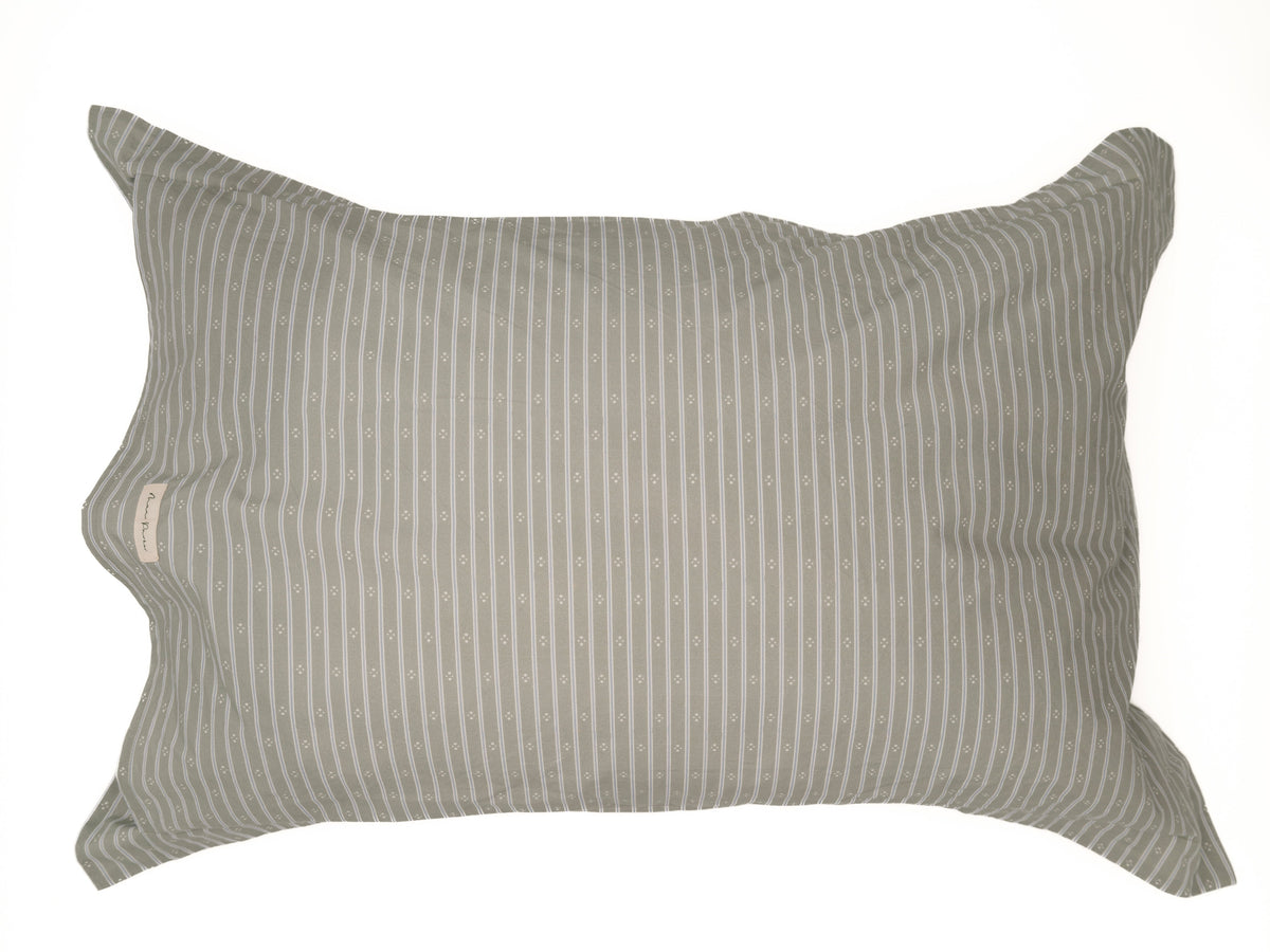 Minni Ticking Bedding Set - Alpine Green
