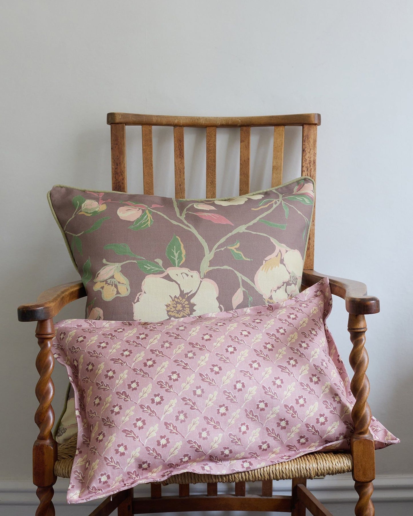 Sonia Linen Cushion - Coffee - Large