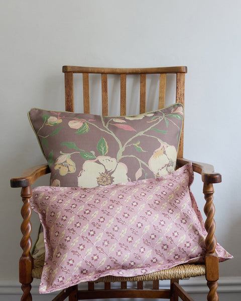 Sonia Linen Cushion - Coffee - Large