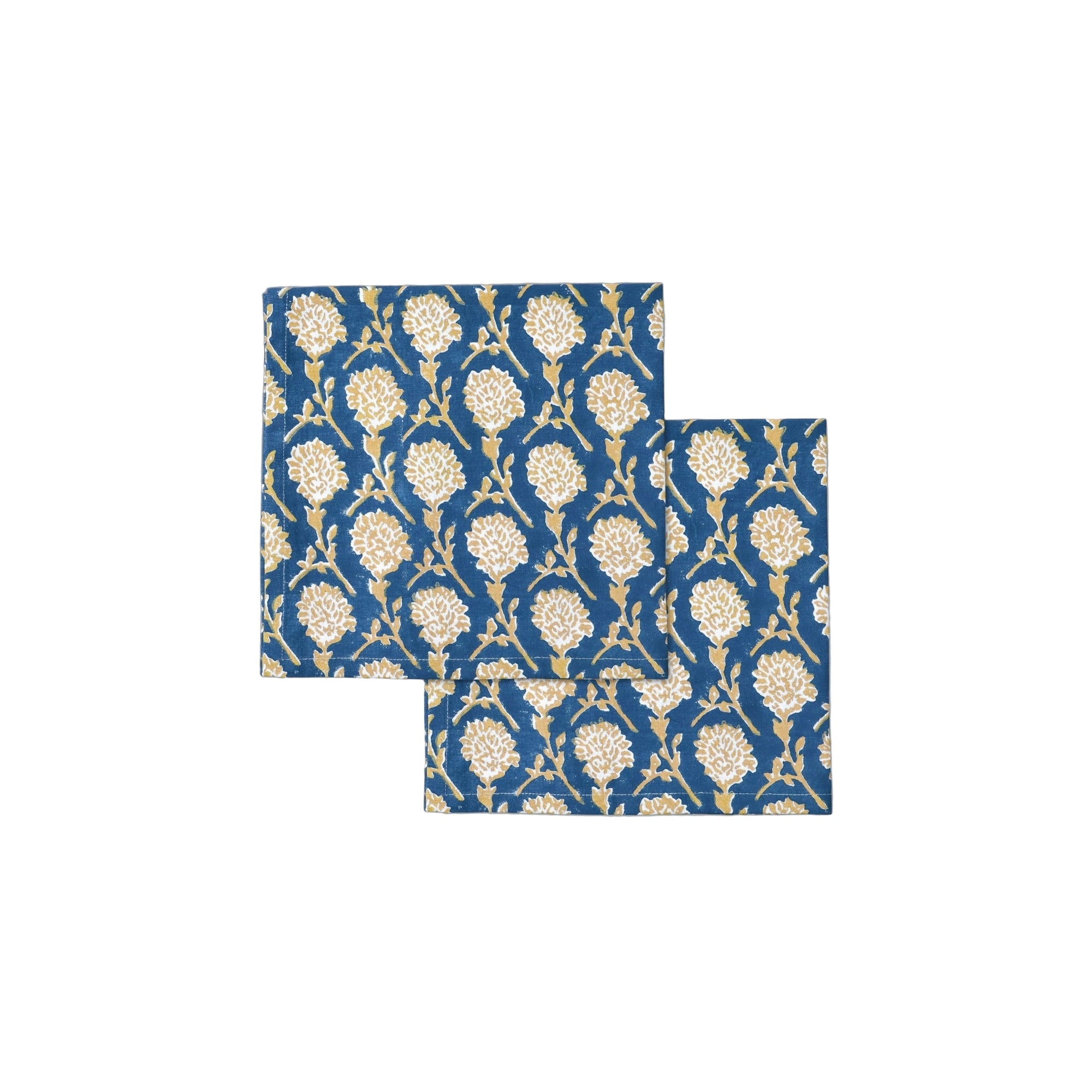 Nikhar Table Napkins - Ink Blue Set of 2