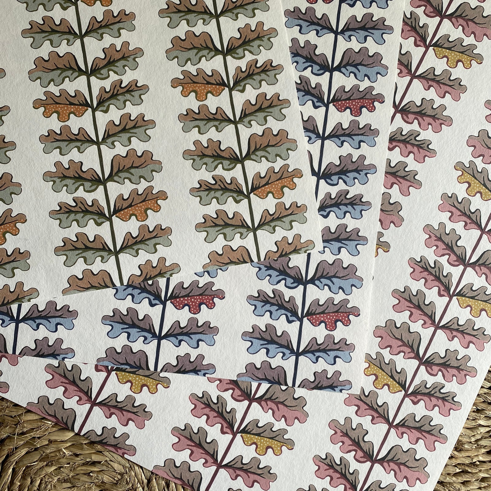 Quercus Wallpaper - Chambray