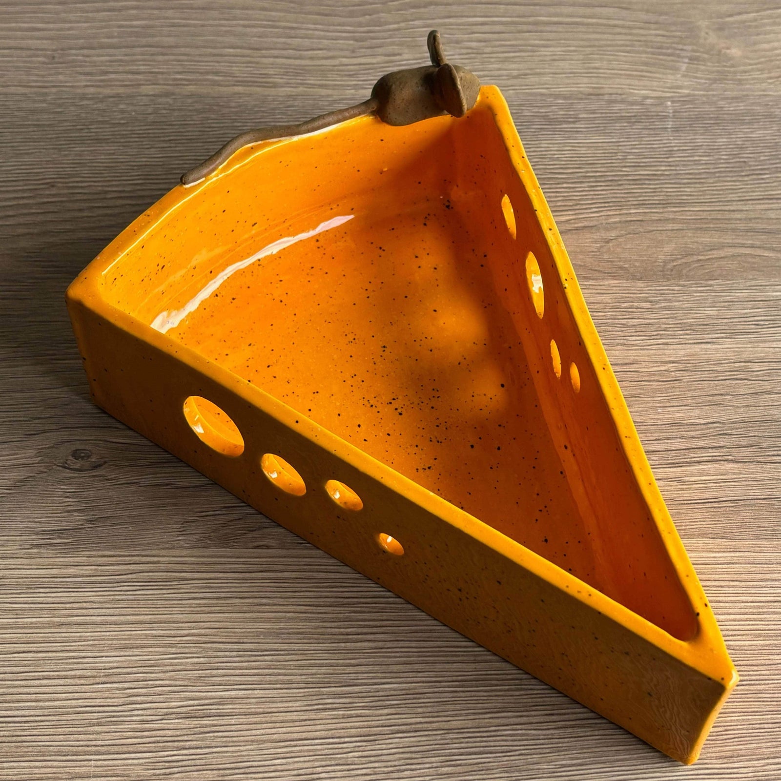 Handmade Cheese and Cracker Dish