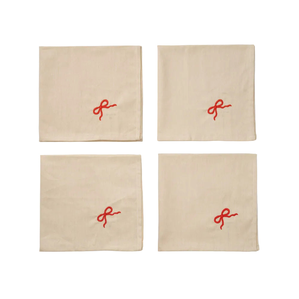 Napkin 4 pcs Bow
