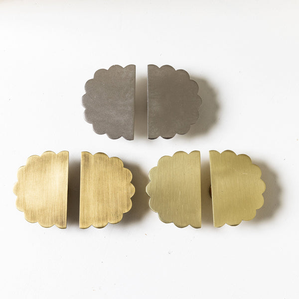 Scallop Knob, Polished Chrome