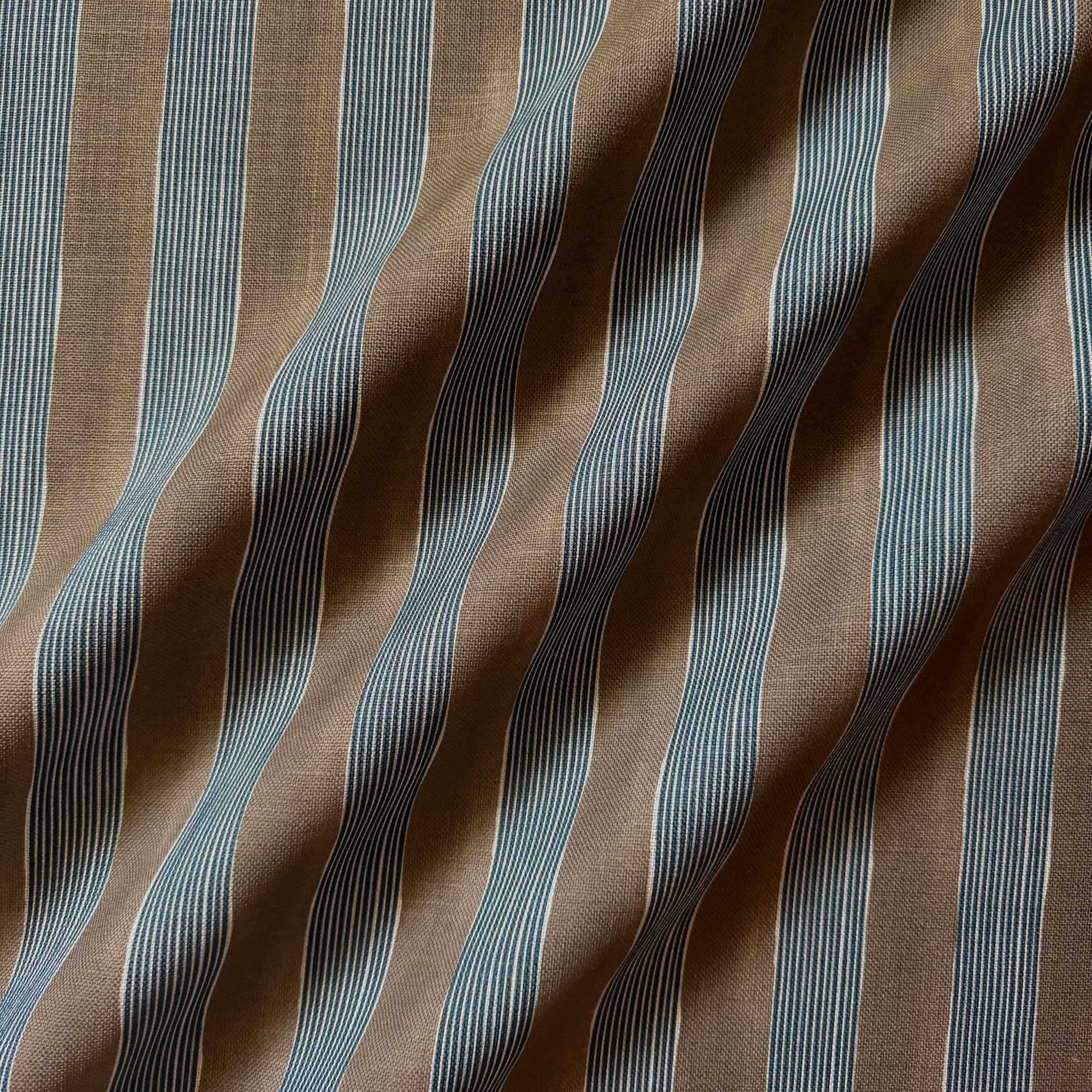 New Stripe Fabric - Chocolate
