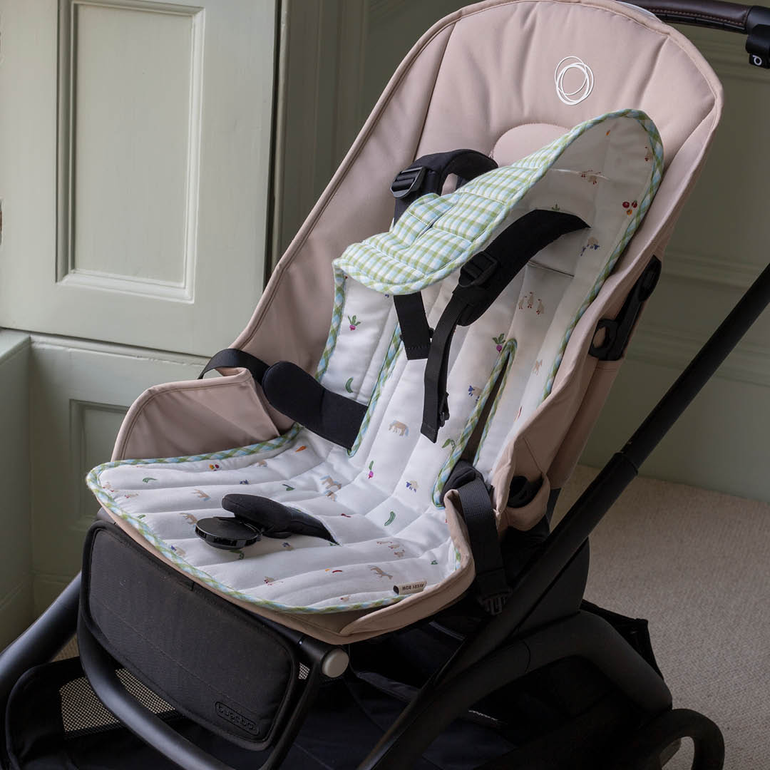 Pram Liner - Little Farm / Greenhouse Gingham