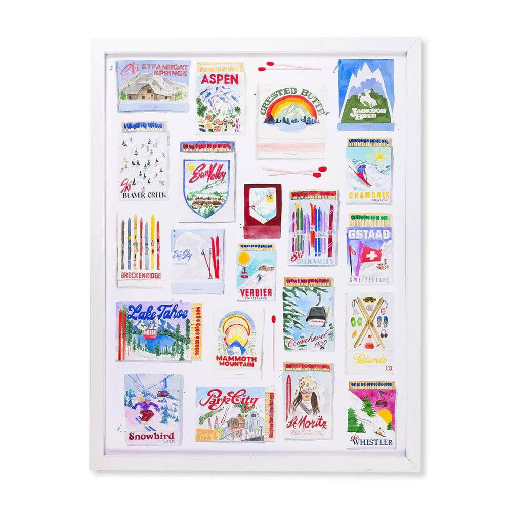 Ski Resort Collection Matchbook Print
