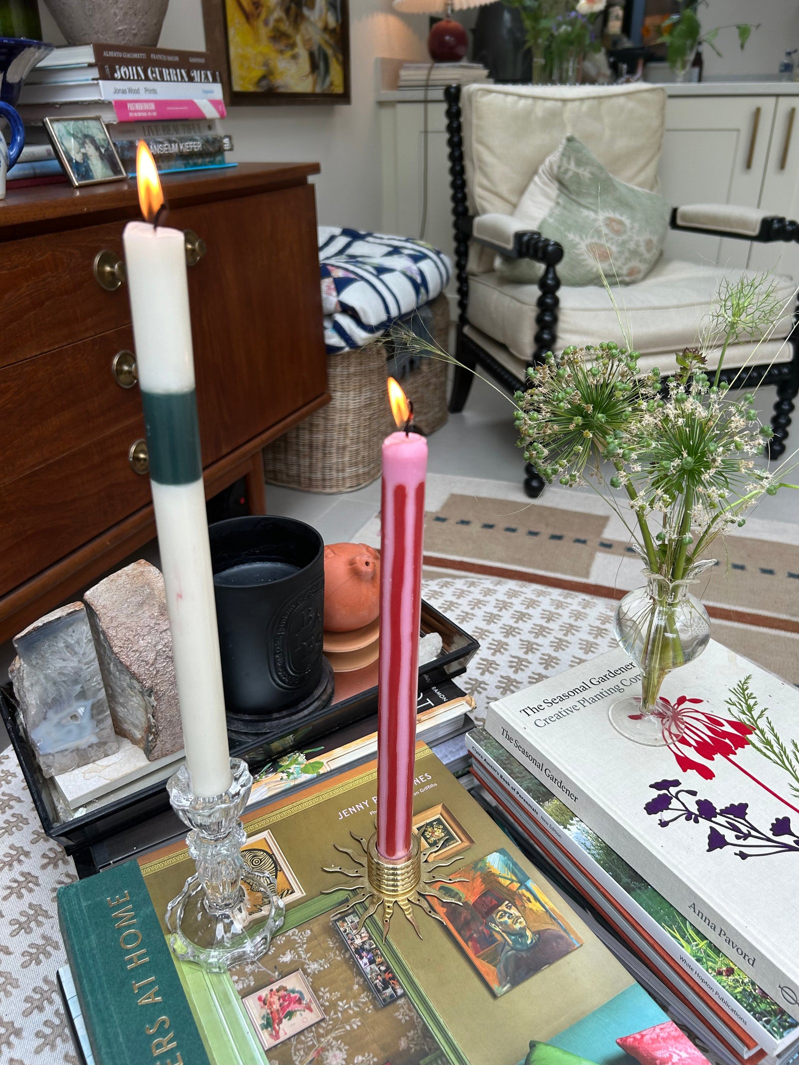 Rhubarb Dinner Candle