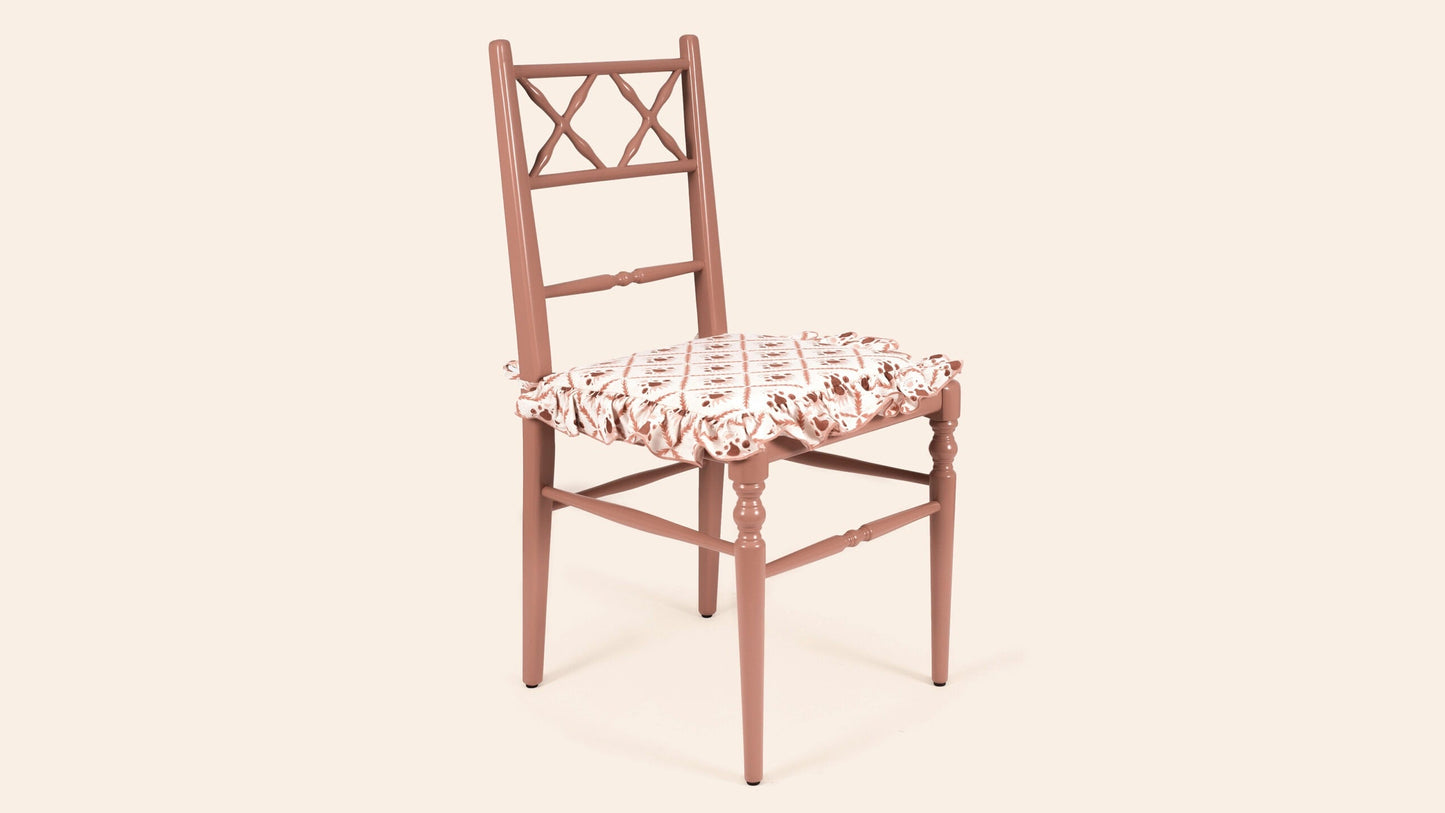 Pair of Chiara Dining Chairs, Terracotta
