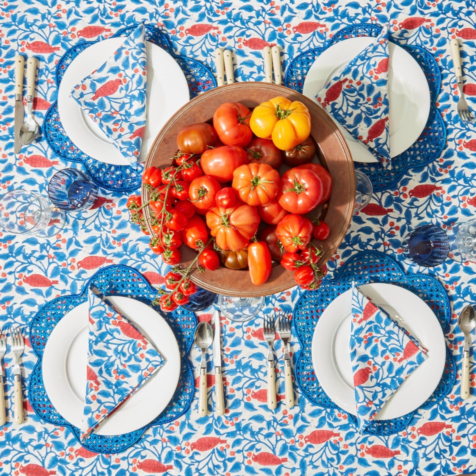 Blue Woven Clouds Placemats (set of 4)