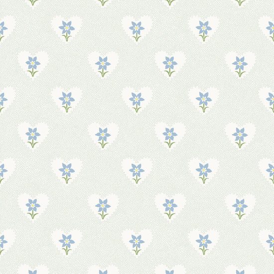 Daffodil Hearts Wallpaper - Celadon