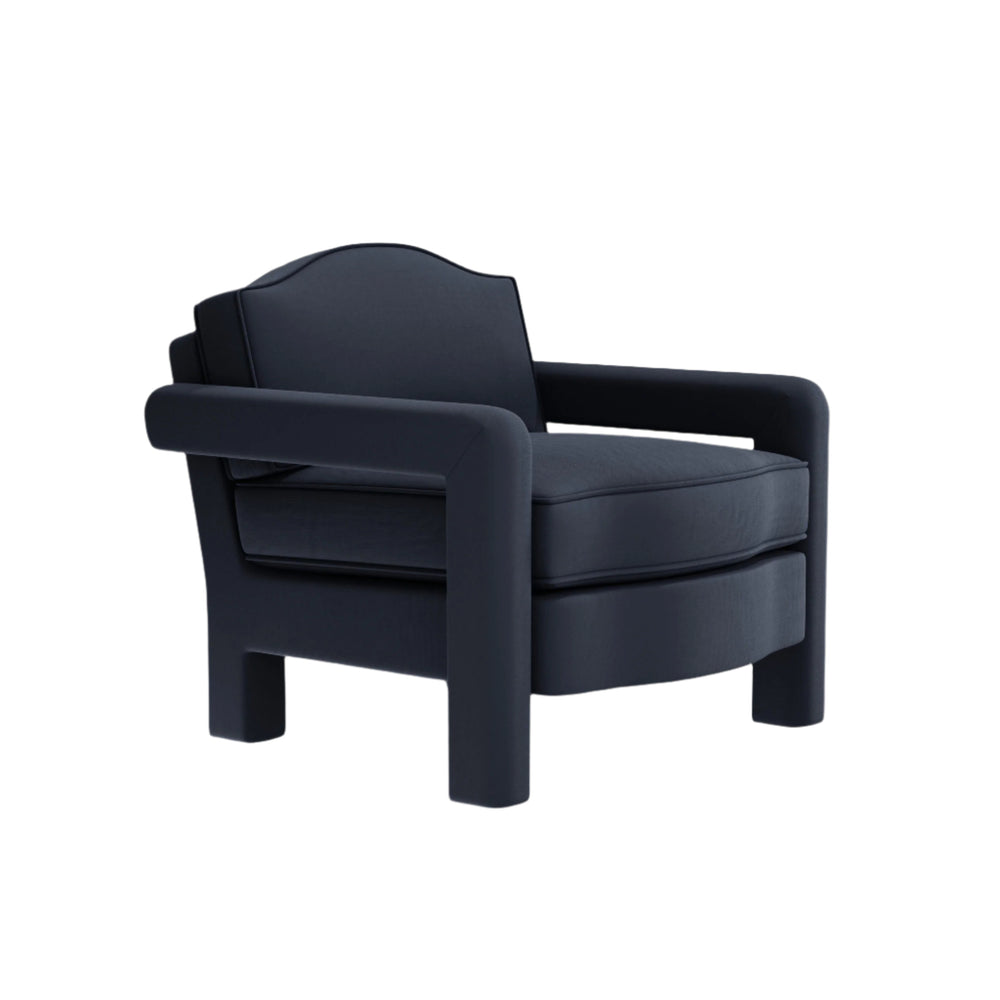Elio Armchair, Prussian Linen