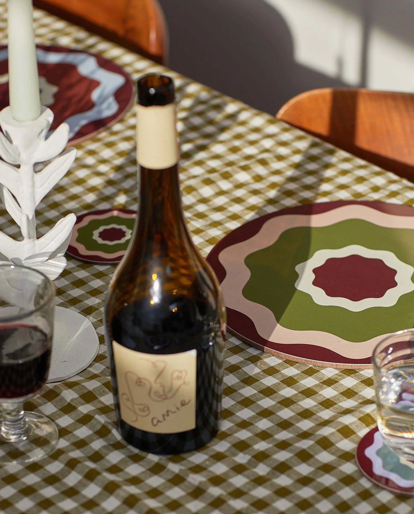 Rhubarb Ripple Placemats (Set of 6)