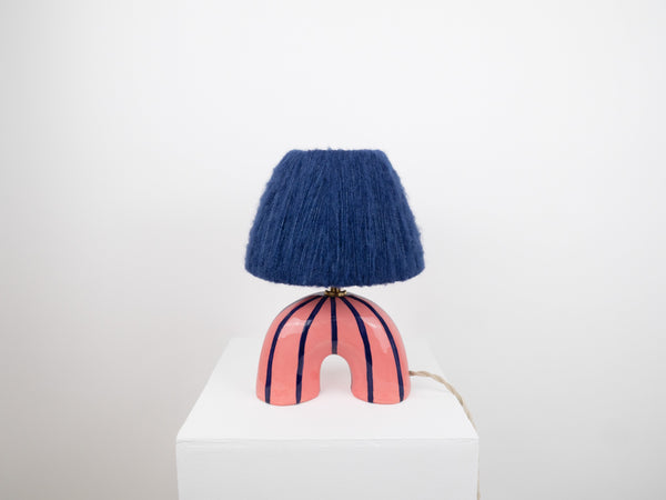 'Me' Table Lamp - Blue Stripes