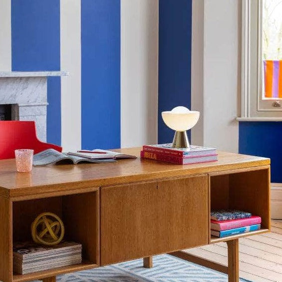 Brass dome cordless table lamp