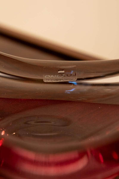 Italian Sculptural Art Glass Bowl