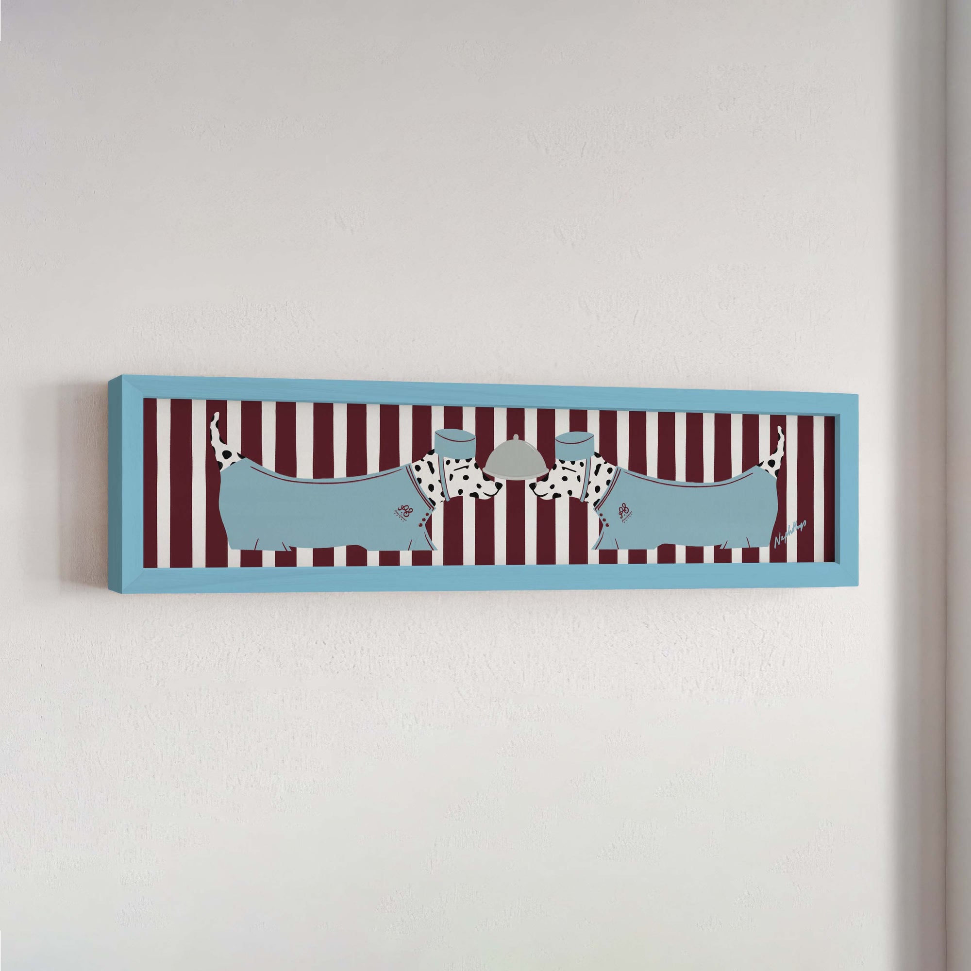 Dalmatian Panoramic Framed Print