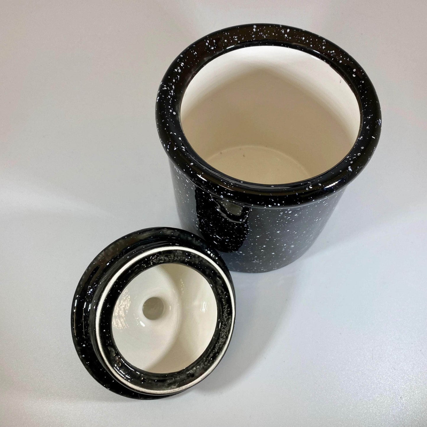 Speckled Black Canister