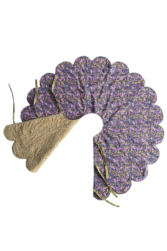 Reversible Christmas Tree Skirt made with Liberty Fabric WILTSHIRE STAR