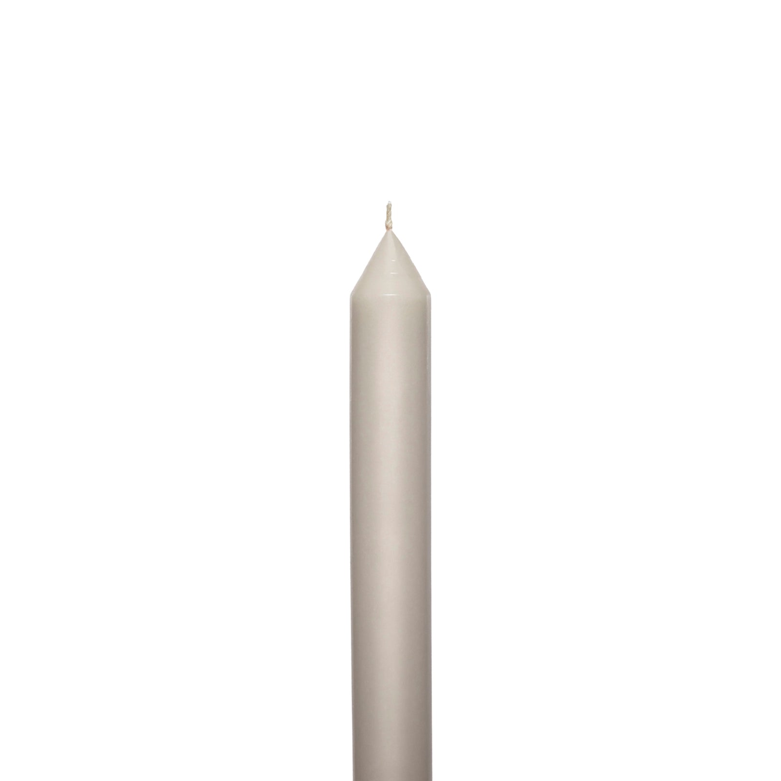 Soft Grey Tapered METRE Candle Pair
