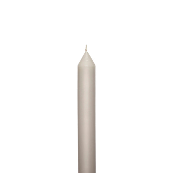 Soft Grey Tapered METRE Candle Pair