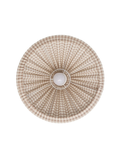 Conical Pendant Light Gingham Malala “Petits Carreaux”