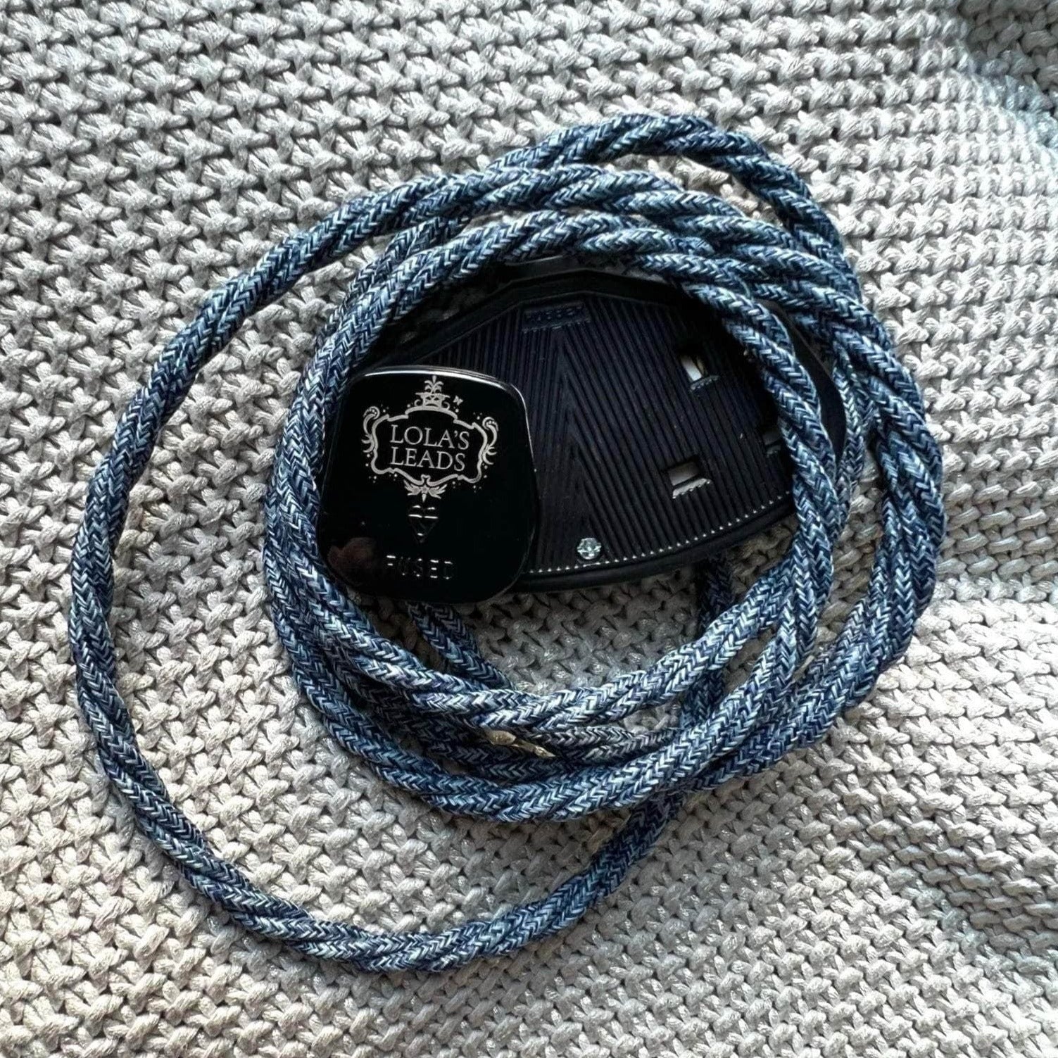 Fabric Extension Cable in Denim