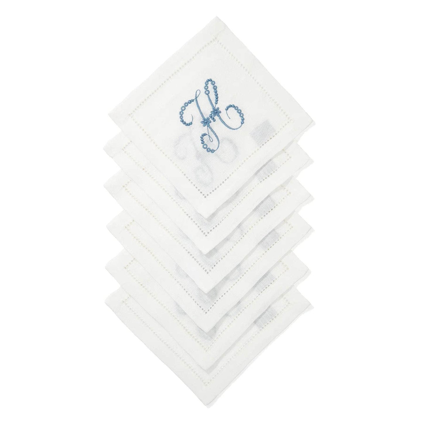 Personalised Cocktail Napkin Hemstitch