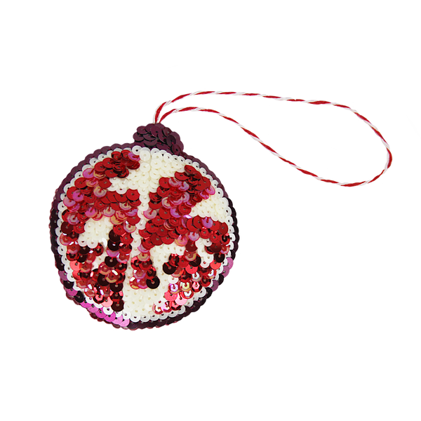 Pomegranate Sequin Hanging Ornament