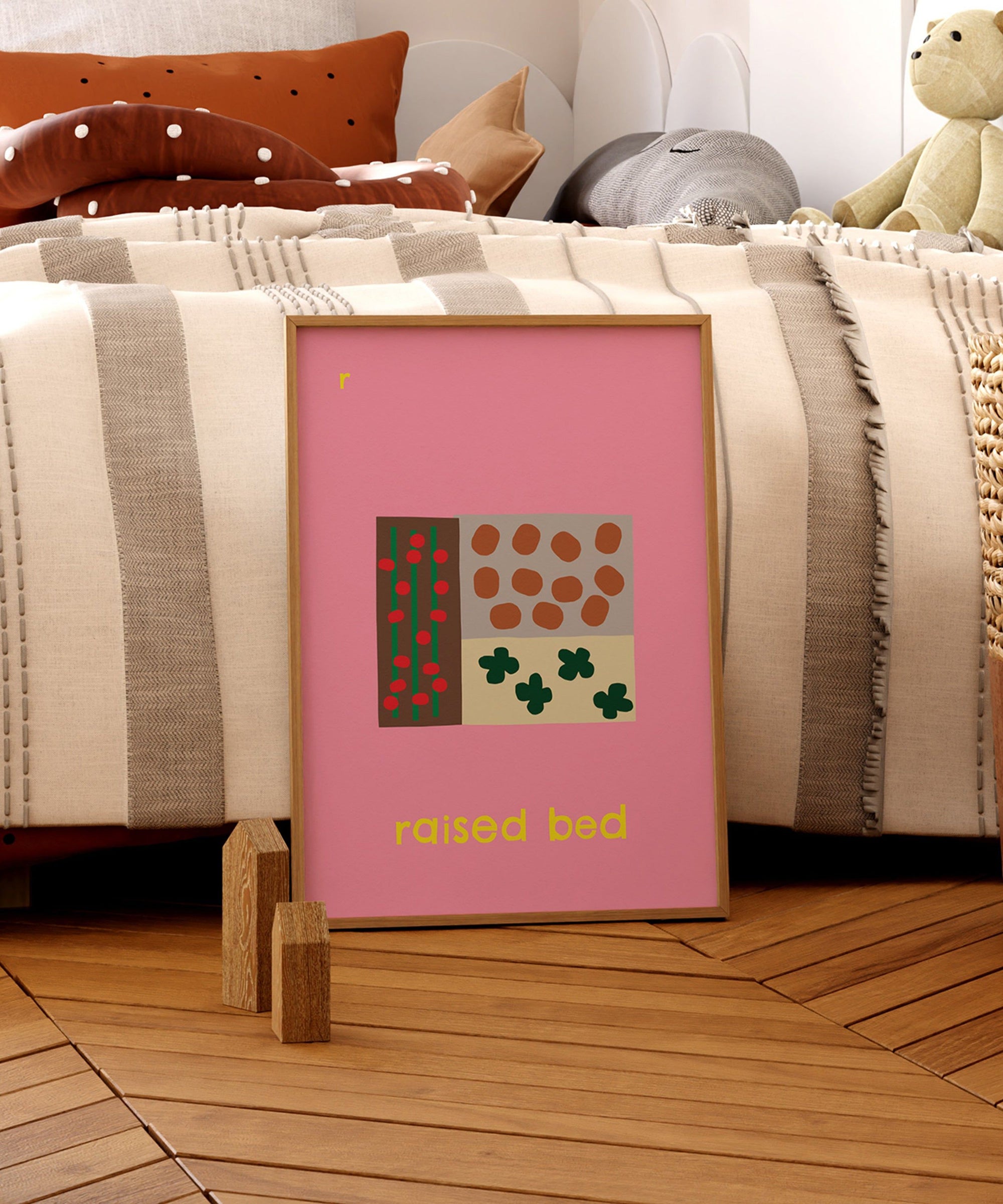 R for Raised Bed Art Print