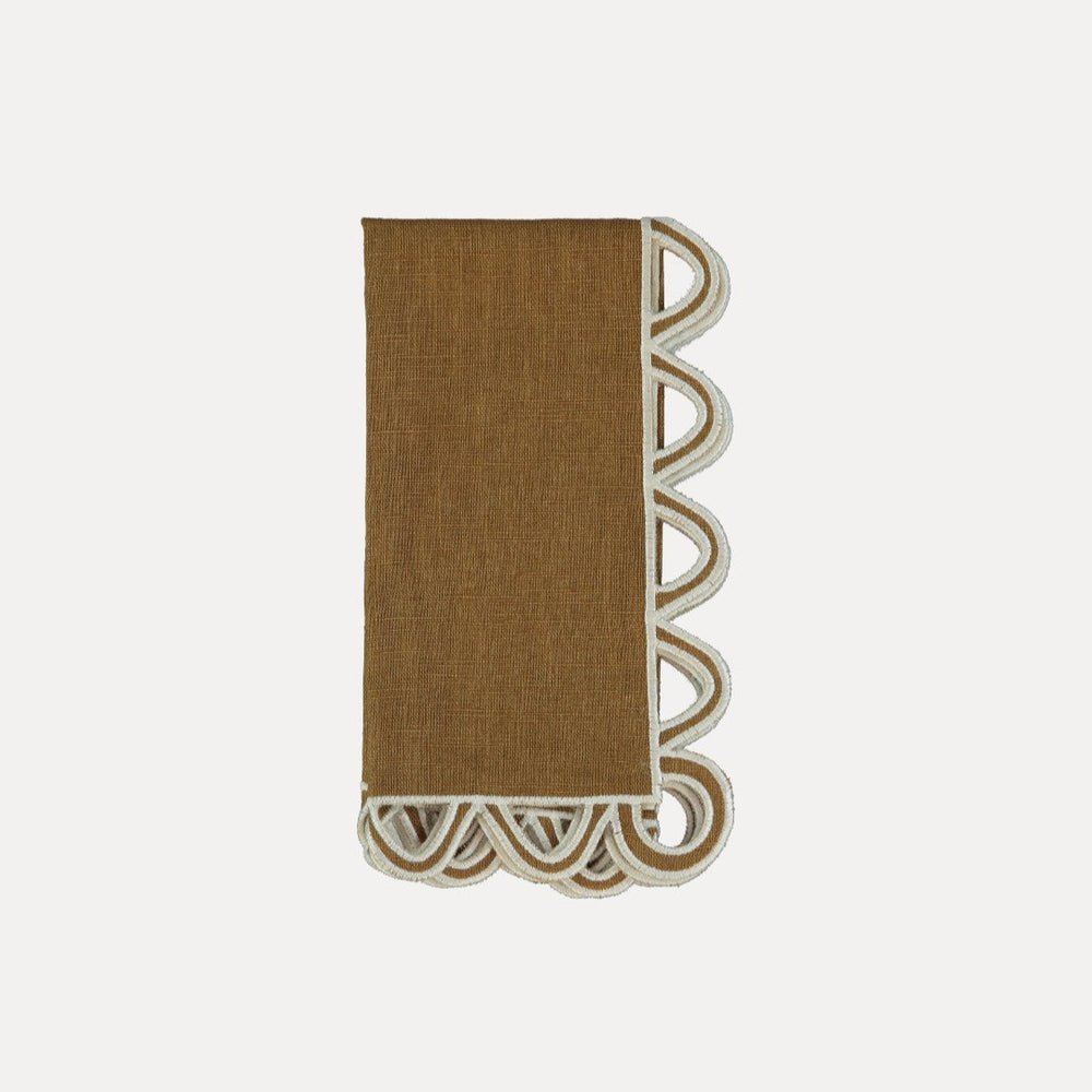 Halo Napkin, Brown with Natural