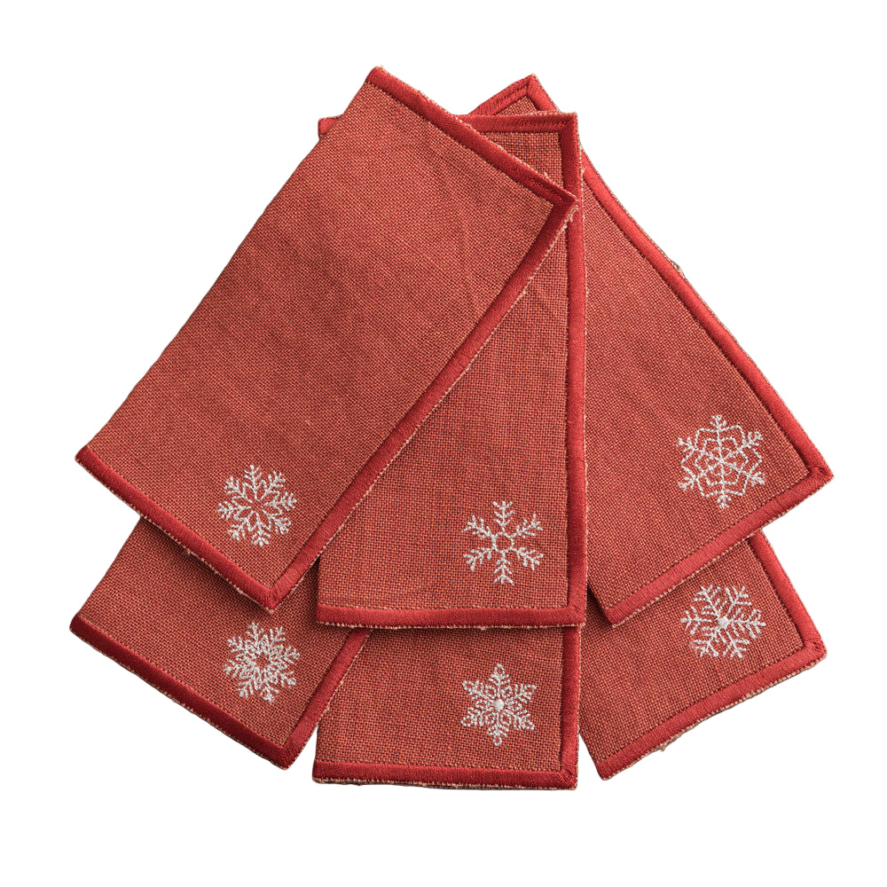 Snowflake Christmas Cocktail Napkins