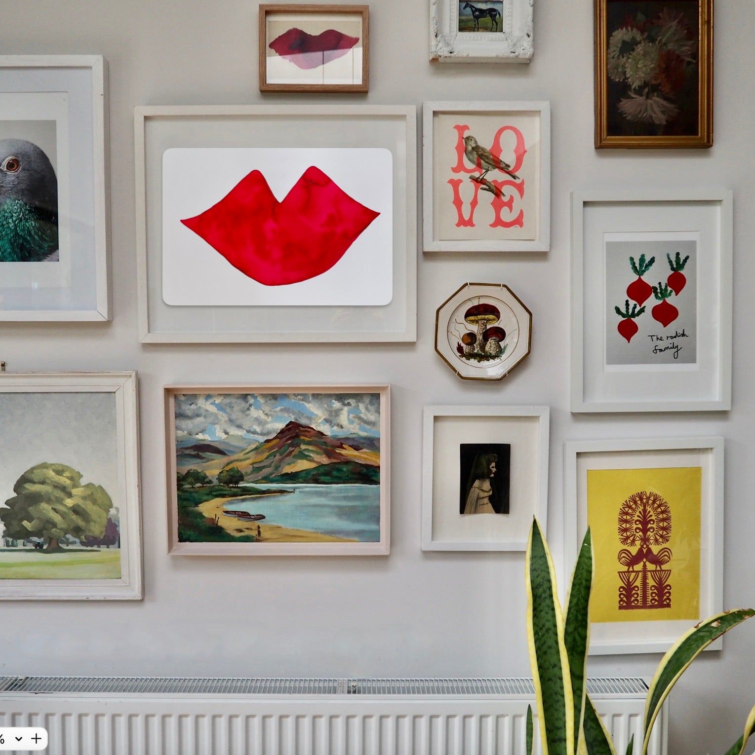 Original Painting of Lips #7