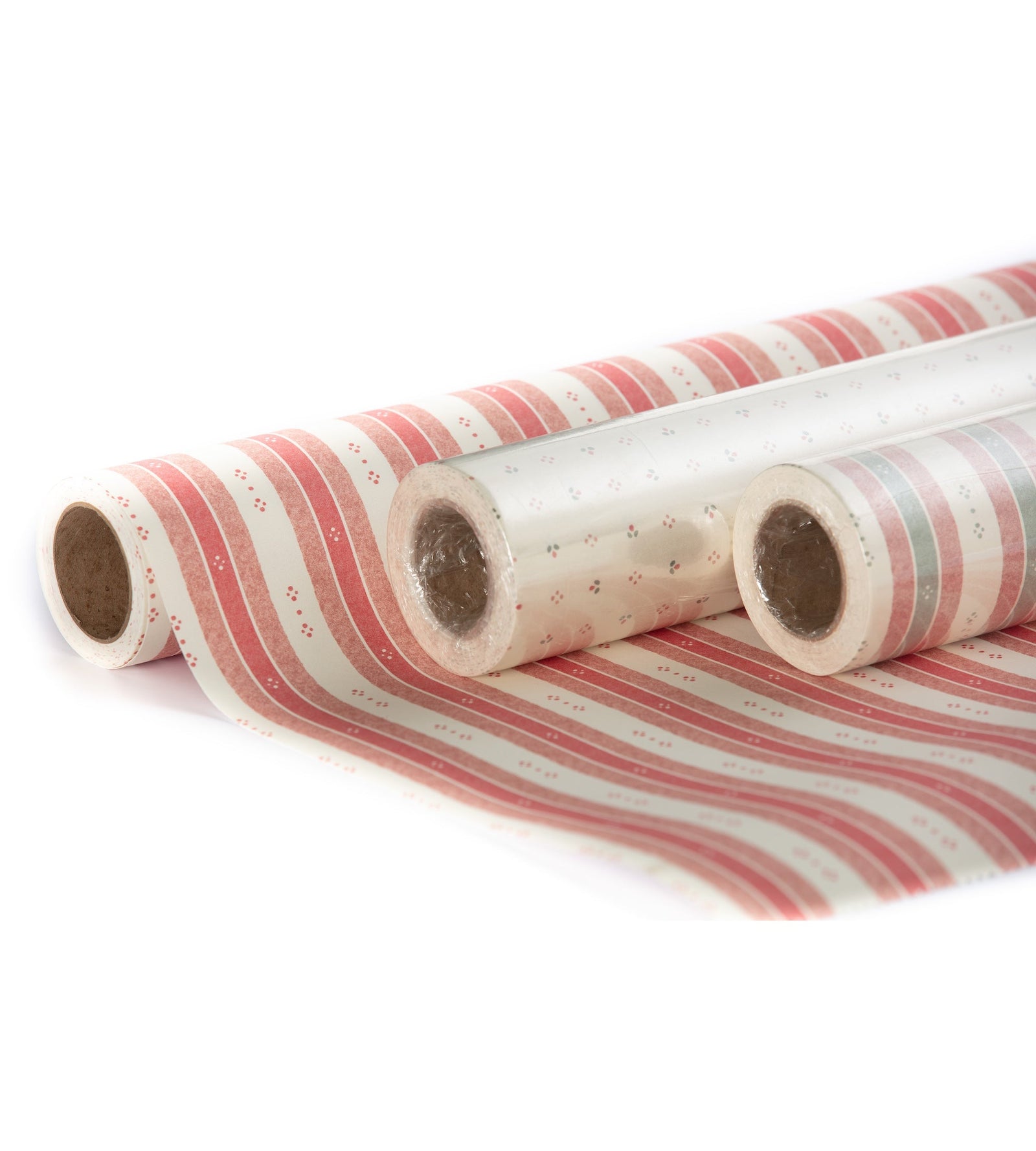 Salzburg Stripe Wallpaper - Red & Pink